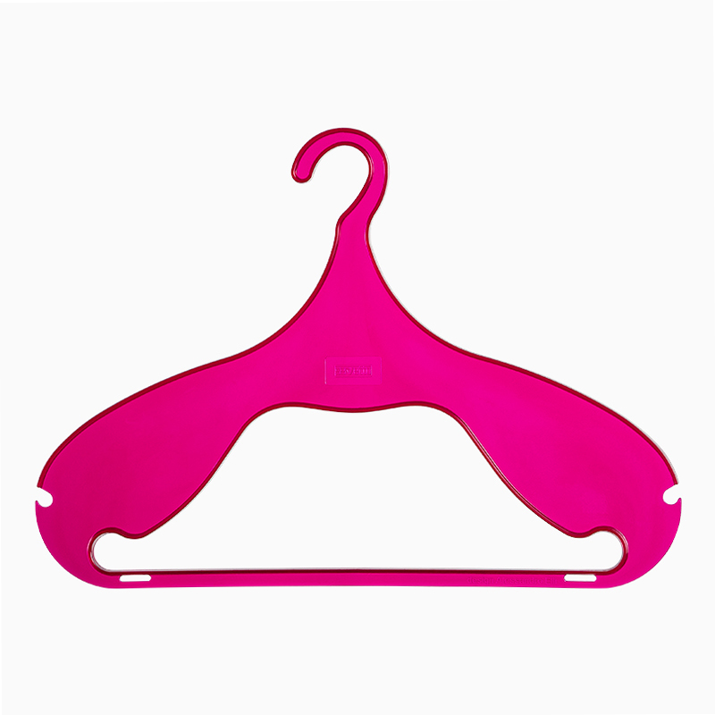 Dina Clothes hanger - transparent fuchsia 1